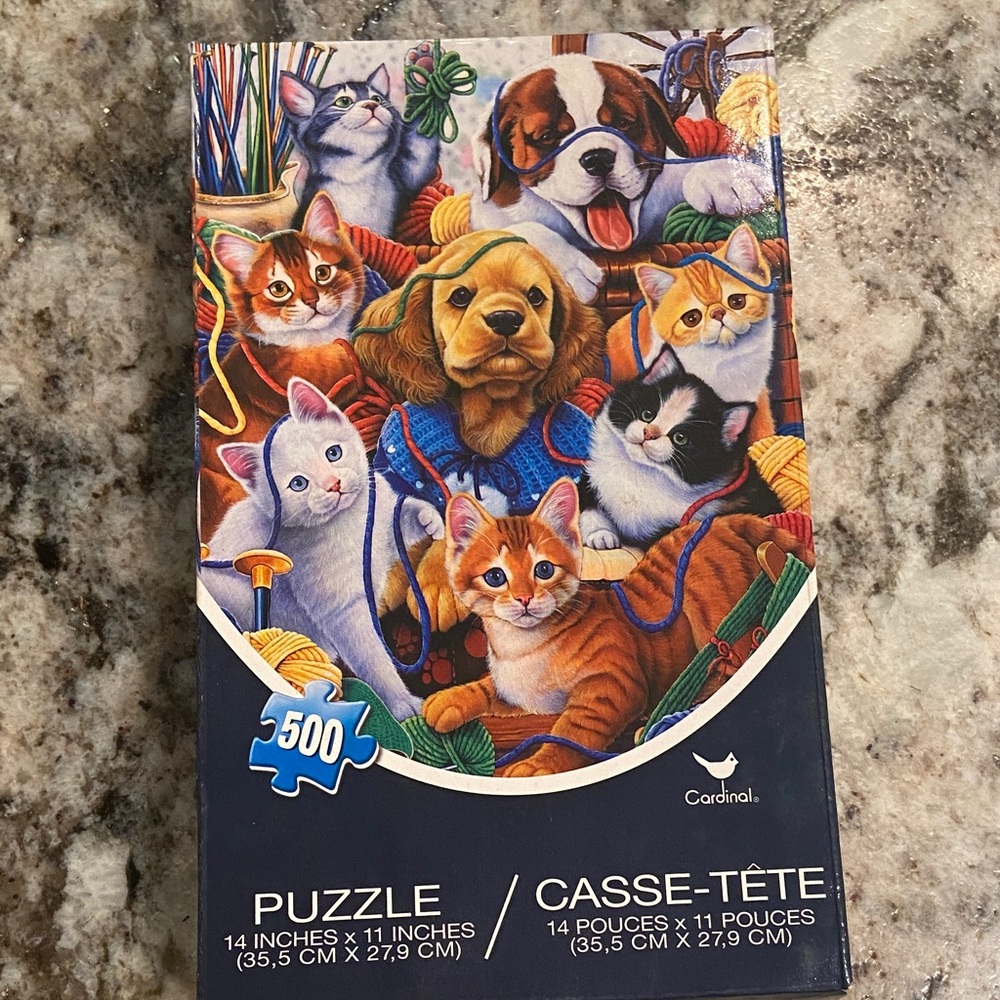Cardinal 500-Piece Puzzle - Colorful Pet Portrait